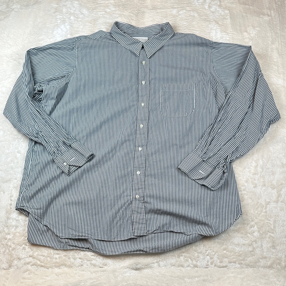 Casual Striped Button-Down Shirt for Men